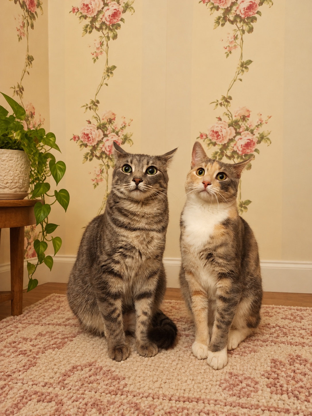 Ollie Baby and Margarita sitting together